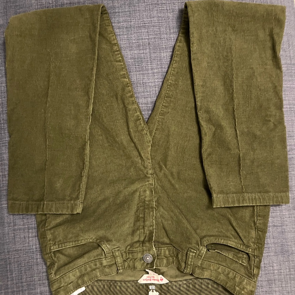 Brooks Brothers Olive Green Corduroy Pants